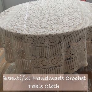 Crochet Tablecloth Oval.